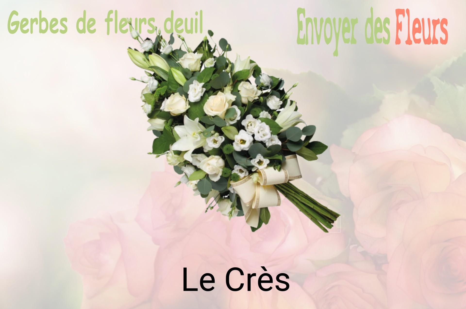 Gerbe de fleurs de deuil livrée à Le Crès